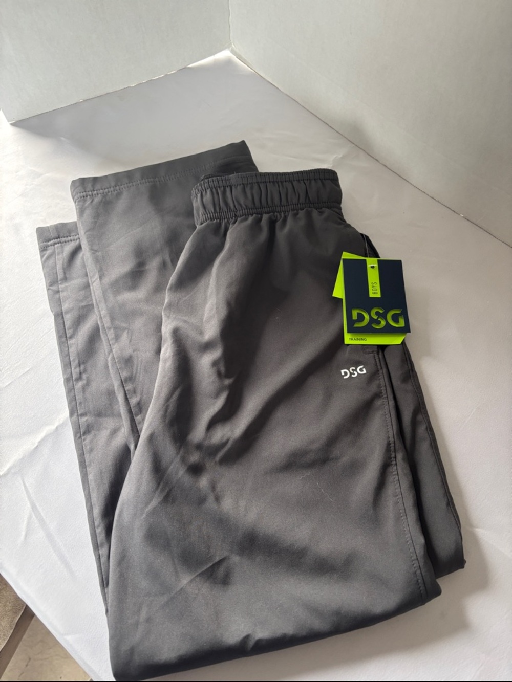 DSG Gray Training Pants with Neon Green Tag